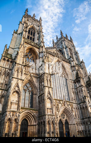 York Minster, la cathédrale de la ville de New York. Banque D'Images