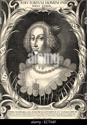 Maria Eleonora von Brandenburg, 1599 - 1655, une princesse de Saxe et de l'épouse de Gustave II Adolphe, Roi de Suède Banque D'Images