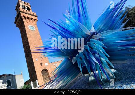 Campo Santo Stefano Saint St (Murano, Venise, Italie) le Campanile Banque D'Images