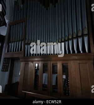 Église Sainte-Trinité, Woodgreen Witney, Pipe Organ, West Oxfordshire, Angleterre, ROYAUME-UNI Banque D'Images