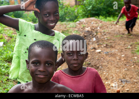 Les enfants africains, Apam, Ghana, Afrique Banque D'Images