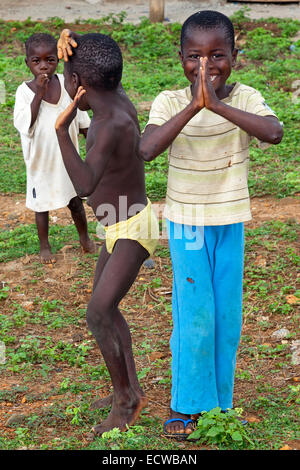 Les enfants africains, Apam, Ghana, Afrique Banque D'Images