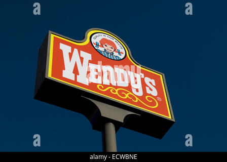 Wendy's sign USA Banque D'Images