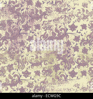 Grunge fond florale Banque D'Images
