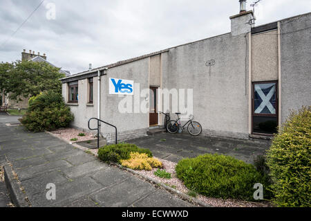 Soutenir la campagne YES dans le référendum de 2014 l'indépendance de l'Ecosse Banque D'Images