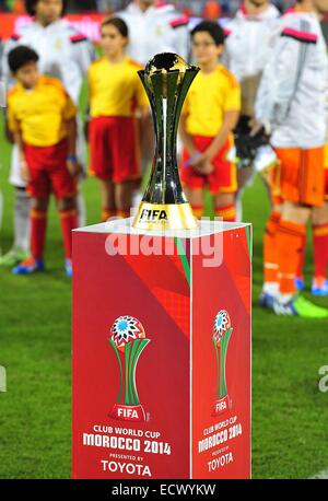 Marrakech, Maroc. 18Th Oct, 2014. Le trophée de la Coupe du Monde des Clubs de la FIFA 2014 à Marrakech. Credit : Marcio Machado/ZUMA/Alamy Fil Live News Banque D'Images