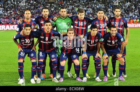 Marrakech, Maroc. 18Th Oct, 2014. L'équipe de San Lorenzo au cours de la Coupe du Monde des Clubs de la FIFA 2014 à Marrakech. Credit : Marcio Machado/ZUMA/Alamy Fil Live News Banque D'Images