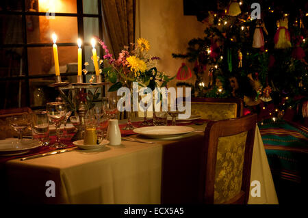 La photo du tableau des couleurs de noël en Hiver Banque D'Images