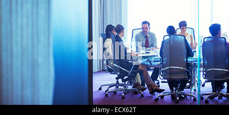 Businessman in conference room Banque D'Images