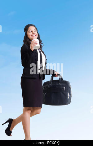 1 Indian Business woman fun Banque D'Images