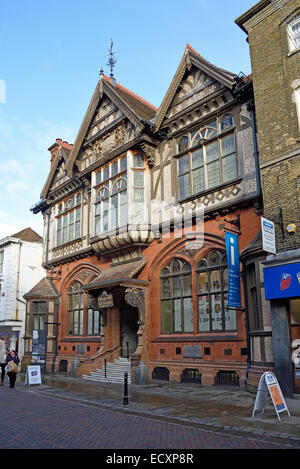 L'avantage de l'art et la connaissance de la Chambre, l'Art Museum et bibliothèque.. Ce bâtiment néo-Tudor qui a ouvert ses portes en 1899. Banque D'Images