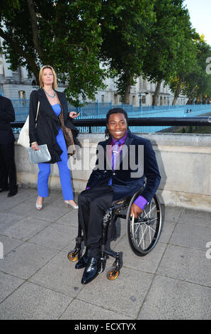 National Film and Television School (NFTS) Gala à la Old Billingsgate Market comprend : Ade Adepitan Où : London, Royaume-Uni Quand : 18 Juin 2014 Banque D'Images