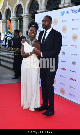 National Film and Television School (NFTS) Gala à la Old Billingsgate Market comprend : Floella Benjamin,Lenny Henry Où : London, Royaume-Uni Quand : 18 Juin 2014 Banque D'Images