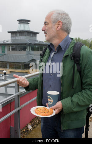 Portrait de mathématicien et gourou risque, le Professeur Sir David Spiegelhalter au Centre des Sciences Mathématiques, UniCambridge Banque D'Images