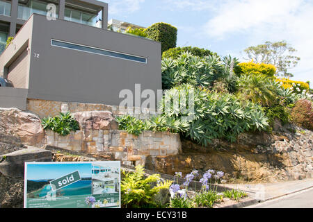 Maison de luxe à sydney à Fairlight vendu, Sydney, Australie Banque D'Images