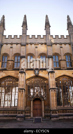 Bodleian Library Divinity School Building architecture. Oxford, Angleterre Banque D'Images