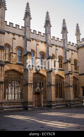 Bodleian Library Divinity School Building architecture. Oxford, Angleterre Banque D'Images