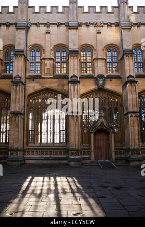 Bodleian Library Divinity School Building architecture. Oxford, Angleterre Banque D'Images