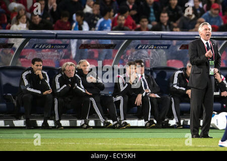 Marrakech, Maroc. 18Th Oct, 2014. Carlo Ancelotti (Réel) : Football/soccer FIFA Club World Cup Maroc 2014 dernier match entre le Real Madrid 2-0 San Lorenzo au stade de Marrakech à Marrakech, Maroc . © Maurizio Borsari/AFLO/Alamy Live News Banque D'Images