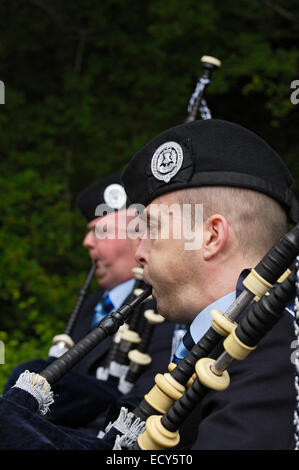 La Fanfare de Grampian au château de Balmoral, Aberdeenshire, Ecosse, Royaume-Uni, Europe Banque D'Images