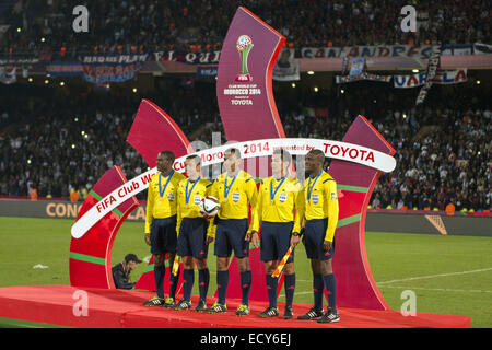 Marrakech, Maroc. 18Th Oct, 2014. Walter Lopez (arbitre) Football/soccer : arbitres posent au cours de la cérémonie de la Coupe du Monde des Clubs de la FIFA 2014 le Maroc au stade de Marrakech à Marrakech, Maroc . © Maurizio Borsari/AFLO/Alamy Live News Banque D'Images