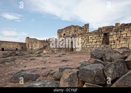 Château du désert Qasr Al-Azraq Fort, 1917 Siège de Lawrence d'Arabie pendant la révolte arabe contre l'Empire Ottoman Banque D'Images