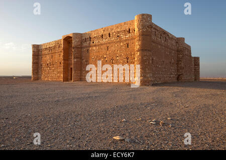 Qasr Kharana, également Qasr al-Harrana, Qasr al-Kharanah, Kharaneh ou Hraneh, château du désert, la Jordanie Banque D'Images