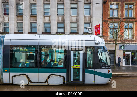 Nottingham Express Transit - Tram Banque D'Images
