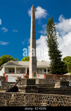 La première et la seconde guerre mondiale mémorial, Basseterre, St Kitts, West Indies Banque D'Images