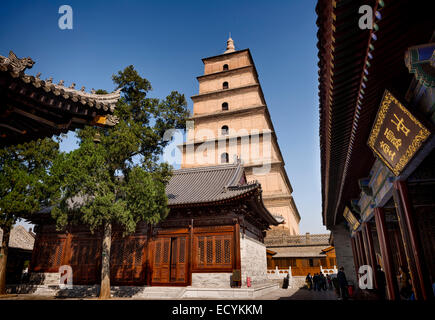 Image sous licence à MaximImages.com Big Wild Goose Pagoda à Xi'an, Shaanxi, Chine 2014 Banque D'Images