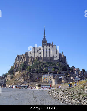 Le Mont Saint-Michel (Saint Michael's Mount), Manche, Basse-Normandie, France Banque D'Images