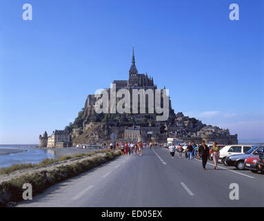 Le Mont Saint-Michel (Saint Michael's Mount), Manche, Basse-Normandie, France Banque D'Images