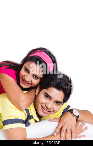 Beau couple indien Romance Banque D'Images