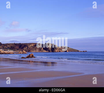 Baie de Saint Brélade, paroisse de St Brélade, Jersey, îles Anglo-Normandes Banque D'Images