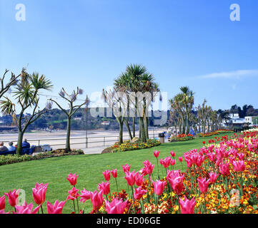 Baie de Saint Brélade au printemps, paroisse de St Brélade, Jersey, îles Anglo-Normandes Banque D'Images