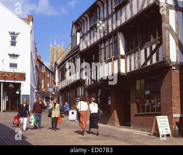 Colline montrant la cathédrale de Lincoln, Lincoln, Lincolnshire, Angleterre, Royaume-Uni Banque D'Images