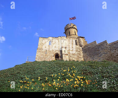 La tour Observatoire, Château de Lincoln, Castle Hill, Lincoln, Lincolnshire, Angleterre, Royaume-Uni Banque D'Images