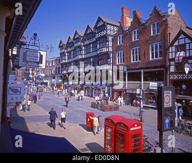 St Michaels rangée, les lignes, Bridge Street, Chester, Cheshire, Angleterre, Royaume-Uni Banque D'Images