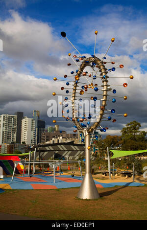 L'évent d'une oeuvre de Duncan Stemler - Docklands Melbourne Australie Victoria Park Banque D'Images