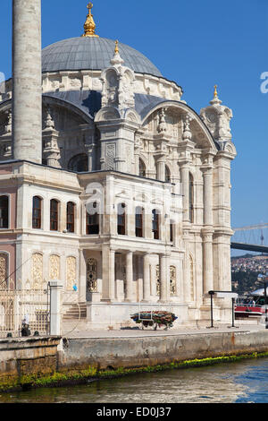 Buyuk Mecidiye Camii, Grand Imperial Mosquée du Sultan Abdulmecid à Besiktas, Istanbul, Turquie. Banque D'Images