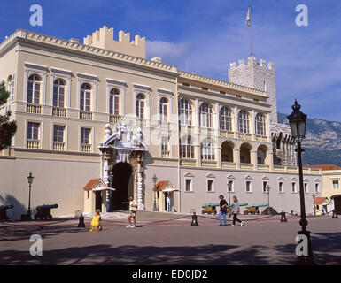 Palais Princier de Monaco, Place du Palais, Monaco-Ville, Principauté de Monaco Banque D'Images