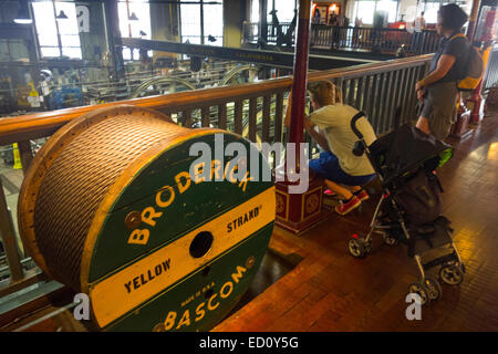 San Francisco cable car museum Banque D'Images