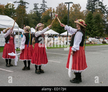 Morris Dancers # 14, Vancouver, British Columbia, Canada Banque D'Images