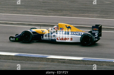 Williams FW14B Renault Grand Prix de Grande-Bretagne 1992, Nigel Mansell. Banque D'Images