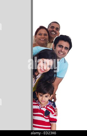 La famille indiennes jouissent de groupe Banque D'Images