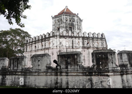 Phra Sumen, fort, XVIIIe siècle, district de Phra Nakhon, Bangkok, Thaïlande, Asie du Sud-est. Banque D'Images