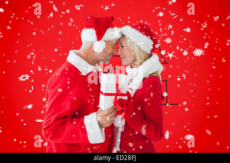 Image composite du couple de fête Banque D'Images