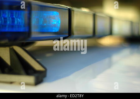 Des lumières de voiture de police Banque D'Images