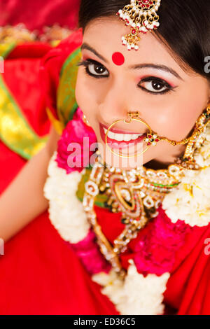 1 Bengali mariée mariage lady Banque D'Images