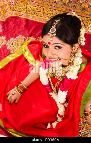 1 Bengali mariée mariage lady Banque D'Images